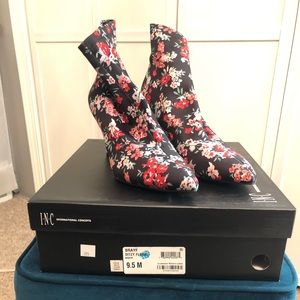 INC International Concepts Bootie - Ditzy Floral Fashion Boot Sock